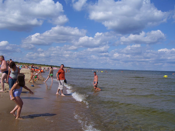 bazė, poilsio nakvynė namukai kempingas jūrą, Gdansko Lenkijoje